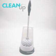 Unique Design Toilet Brush with Holder, Cleaning Toilet Brush Set with Plastic Handle